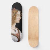 Sandro Botticelli - Portret van Simonetta Vespucci Persoonlijk Skateboard (Voorkant)