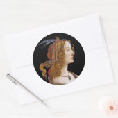 Sandro Botticelli - Portret van Simonetta Vespucci Ronde Sticker (Envelop)