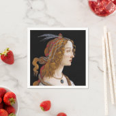 Sandro Botticelli - Portret van Simonetta Vespucci Servet (Insitu)