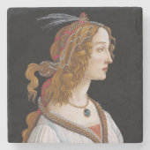 Sandro Botticelli - Portret van Simonetta Vespucci Stenen Onderzetter (Voorkant)