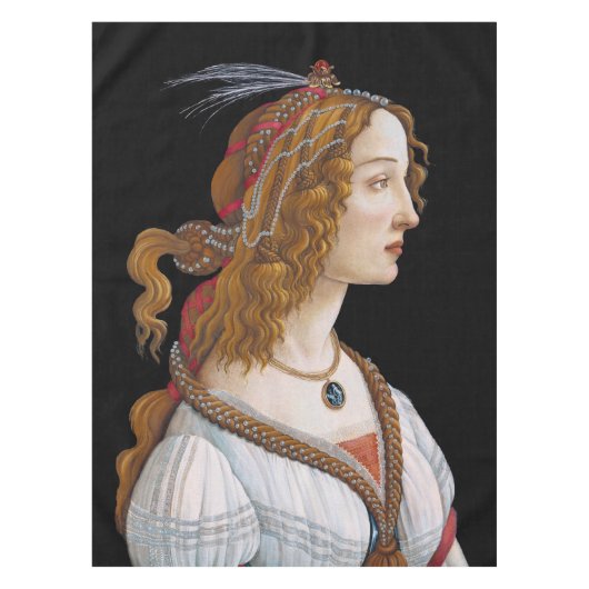 Sandro Botticelli - Portret van Simonetta Vespucci Tafelkleed (Voorkant)