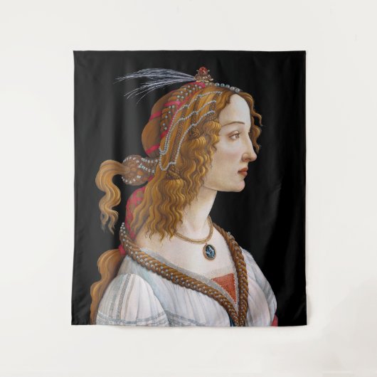 Sandro Botticelli - Portret van Simonetta Vespucci Wandkleed (Voorkant)