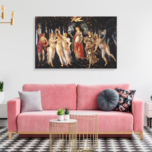 Sandro Botticelli – Primavera Canvas Afdruk (Insitu (Woonkamer))