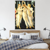 Sandro Botticelli "Primavera - Drie Gratiën"  Canvas Afdruk (Insitu (Slaapkamer))