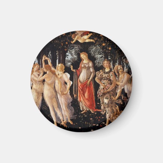 Sandro Botticelli Primavera Fine Art Magneet (Voorkant)