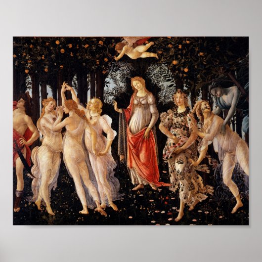 Sandro Botticelli Primavera Fine Art Poster (Voorkant)