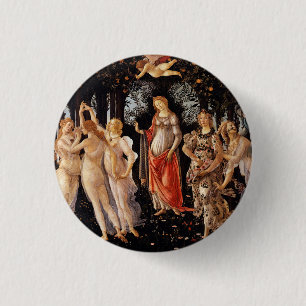 Sandro Botticelli Primavera Fine Art Ronde Button 3,2 Cm