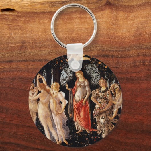 Sandro Botticelli Primavera Fine Art Sleutelhanger (Voorkant)