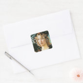 Sandro Botticelli "Primavera - Flora" Square Stick Vierkante Sticker (Envelop)
