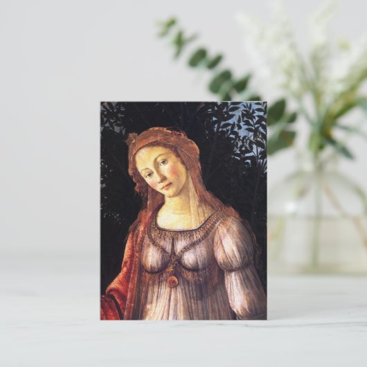 Sandro Botticelli-Primavera(Spring)-Venus Fine Art Briefkaart (Staand voorkant)