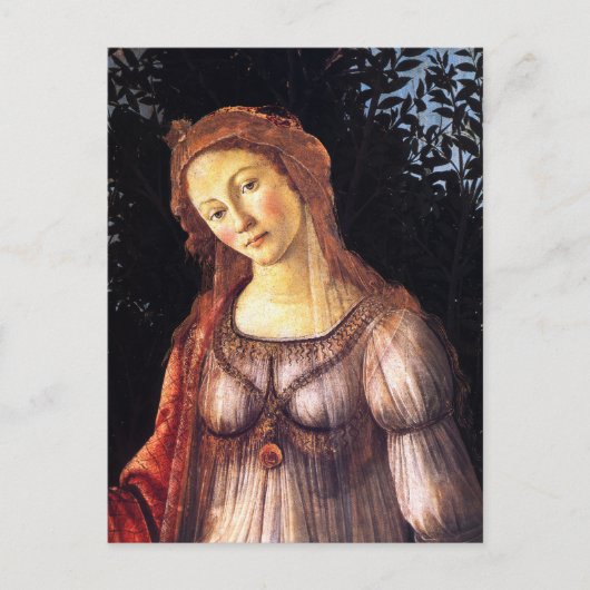 Sandro Botticelli-Primavera(Spring)-Venus Fine Art Briefkaart (Voorkant)