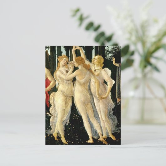 Sandro Botticelli "Primavera - Three Graces" Briefkaart (Staand voorkant)