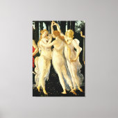 Sandro Botticelli "Primavera - Three Graces" Canvas Afdruk (Voorkant)