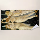 Sandro Botticelli "Primavera - Three Graces" Strandlaken (Voorkant)