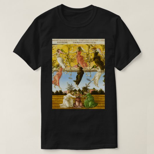 Sandro Botticelli quotThe Mystical nativityquot de T-shirt (Design voorkant)