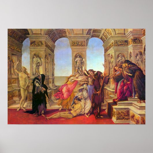 Sandro Botticelli-Slander Poster (Voorkant)