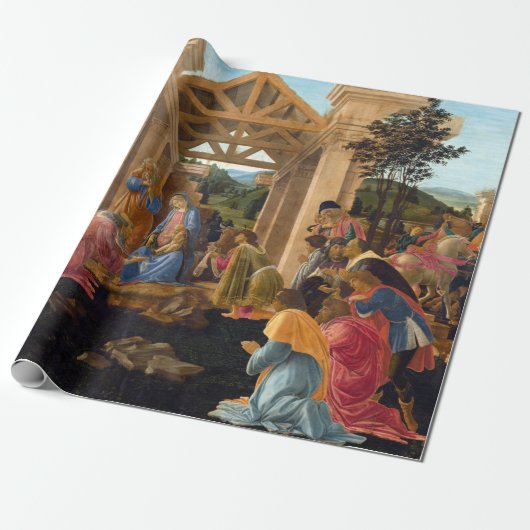 Sandro Botticelli The Adoration of the Magi Cadeaupapier (Uitgerold)