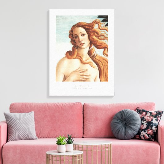 Sandro Botticelli The Birth of Venus Art Exhibit P Canvas Afdruk (Insitu (Woonkamer))