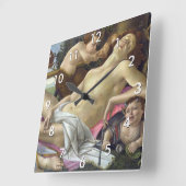 Sandro Botticelli - Venus and Mars, right side Vierkante Klok (Hoek)