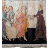 Sandro Botticelli - Venus en de drie races Douchegordijn (Voorkant)