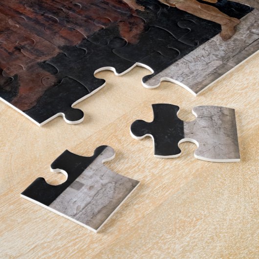 Sandro Botticelli - Venus en de drie races Legpuzzel (Zijkant)