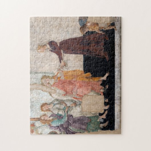 Sandro Botticelli - Venus en de drie races Legpuzzel (Verticaal)