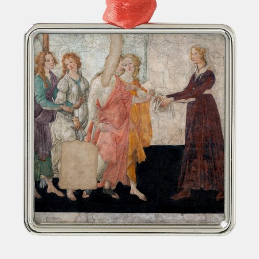 Sandro Botticelli - Venus en de drie races Metalen Ornament (Voorkant)