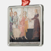 Sandro Botticelli - Venus en de drie races Metalen Ornament (Links)