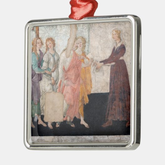 Sandro Botticelli - Venus en de drie races Metalen Ornament (Links)