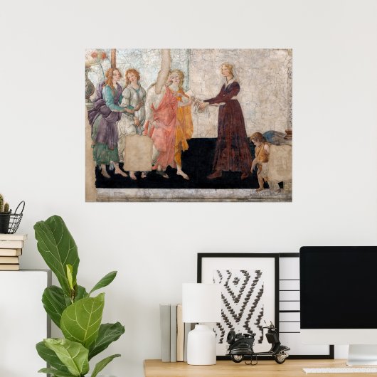 Sandro Botticelli - Venus en de drie races Poster (Thuiskantoor)