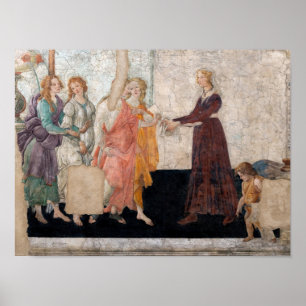 Sandro Botticelli - Venus en de drie races Poster