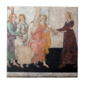 Sandro Botticelli - Venus en de drie races Tegeltje (Voorkant)
