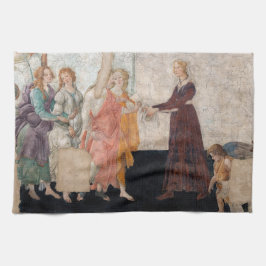Sandro Botticelli - Venus en de drie races Theedoek