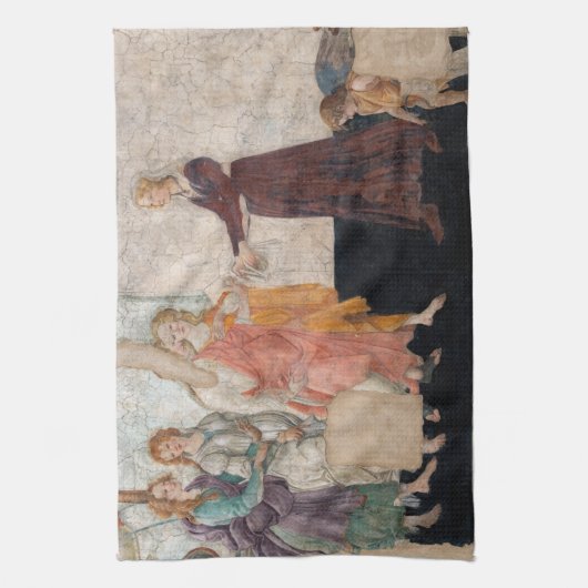 Sandro Botticelli - Venus en de drie races Theedoek (Verticaal)