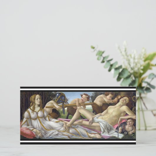 Sandro Botticelli - Venus en Mars Bedankkaart (Staand voorkant)