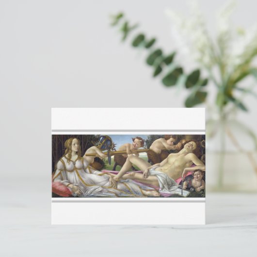 Sandro Botticelli - Venus en Mars Briefkaart (Staand voorkant)