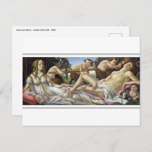 Sandro Botticelli - Venus en Mars Briefkaart