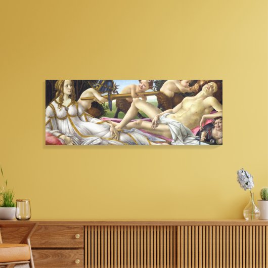 Sandro Botticelli - Venus en Mars Canvas Afdruk (Insitu (Woonkamer))