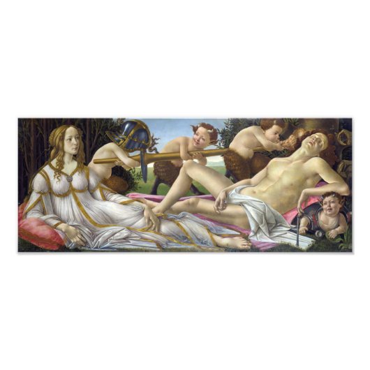 Sandro Botticelli - Venus en Mars Foto Afdruk (Voorkant)