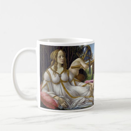 Sandro Botticelli - Venus en Mars Koffiemok (Links)
