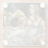 Sandro Botticelli - Venus en Mars, linkerkant Glazen Onderzetter (Achterkant)
