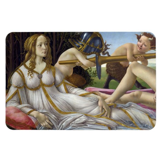 Sandro Botticelli - Venus en Mars, linkerkant Magneet (Horizontaal)