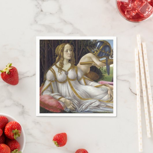 Sandro Botticelli - Venus en Mars, linkerkant Servet (Insitu)