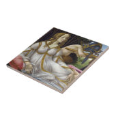 Sandro Botticelli - Venus en Mars, linkerkant Tegeltje (Zijkant)