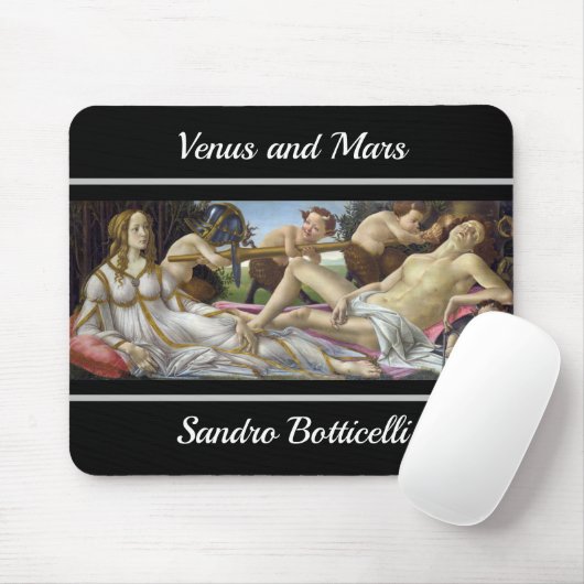 Sandro Botticelli - Venus en Mars Muismat (Met muis)