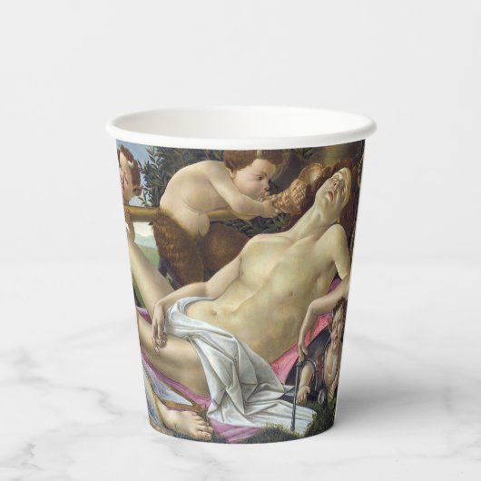 Sandro Botticelli - Venus en Mars Papieren Bekers (Achterkant)