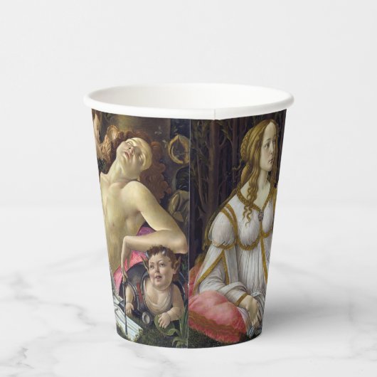 Sandro Botticelli - Venus en Mars Papieren Bekers (Rechts)