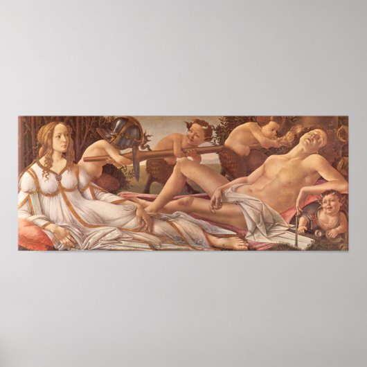 Sandro Botticelli-Venus en Mars Poster (Voorkant)