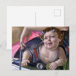 Sandro Botticelli - Venus en Mars - Putti Briefkaart