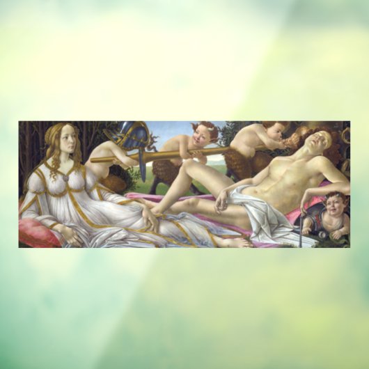 Sandro Botticelli - Venus en Mars Raamsticker (Vel 3)